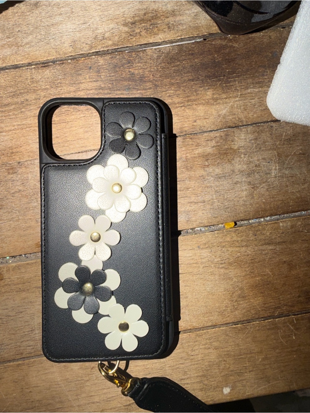 iPhone 15 wallef  Phone Case with Wrist Strap